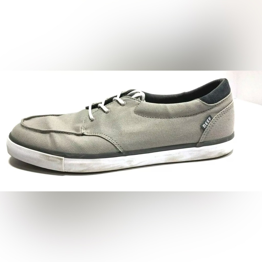 Reef Men's Deckhand 3 Gray Lace Up Shoes Size 12 M